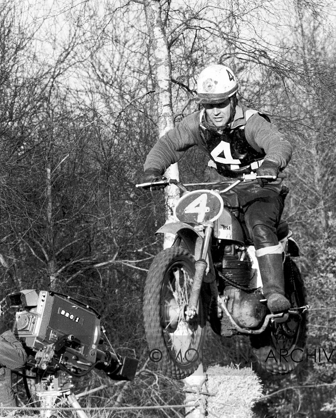 Nicholls-28 
 Naish Hill on a sunny November day in 1969 for a BBC TV Motocross meeting as Jeff Smith leads his BSA past a TV camera. 
 Keywords: July 04, Mortons, Mortons Archive, Mortons Media Group Ltd, Nick Nicholls, The Classic MotorCycle